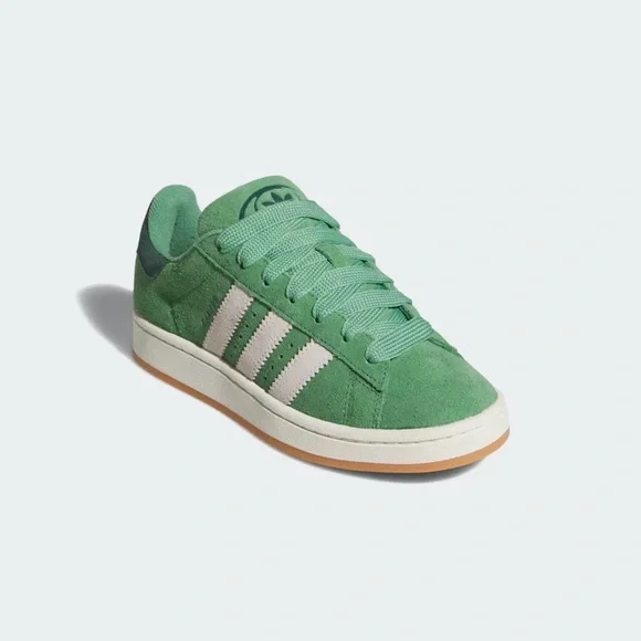 adidas Campus Suede Sneaker in Green with Cream Accents JR0104 NWT - Picture 3 of 15